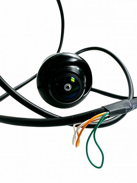 Універсальна врізна автомобільна камера AHD 720P/CVBS Fisheye 170&deg;, IP68, металевий корпус КЗВ-117-12 фото