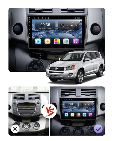 Штатна Магнітола Toyota Rav4 2006-2013 на Android Модель JAC-3GWiFi+Carplay 2/32 Гб М-ТР4-10-3Ж-2/32 фото