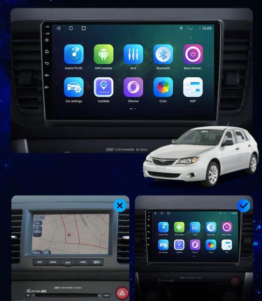 Штатна Магнітола Subaru Outback 3/Legacy 4 2003-2009 Звуковая на Android Модель FS-A7-8octa-CarPlay М-СО3ст-9-А7-4/64 фото