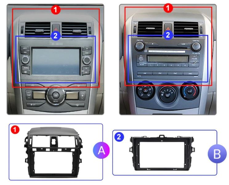 Штатна Магнітола Toyota Corolla 2007-2013 на Android Модель XYAuto-7212-8octa-CarPlay М-ТКр-9-8я-2/32 фото