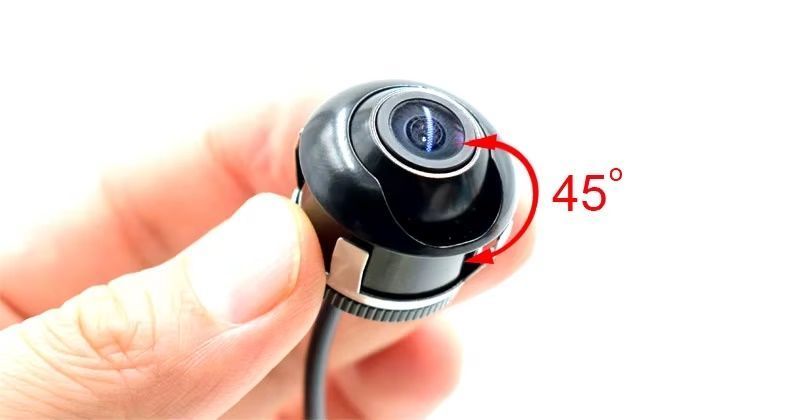 Універсальна врізна автомобільна камера AHD 720P/CVBS Fisheye 170&deg;, IP68, металевий корпус КЗВ-117-12 фото