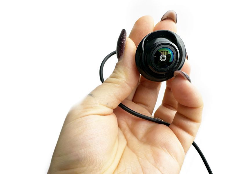 Універсальна врізна автомобільна камера AHD 720P/CVBS Fisheye 170&deg;, IP68, металевий корпус КЗВ-117-12 фото