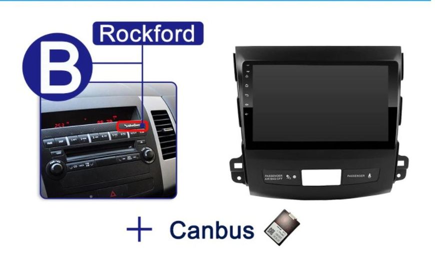 Штатная Магнитола Mitsubishi Outlander 2006-2014 на Android Модель JAC-3GWiFi+Carplay 2/32 Гб М-МА-9-3Ж-2/32 фото