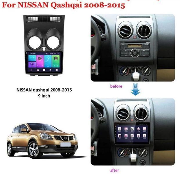 Штатна Магнітола Nissan Qashqai 2008-2015 на Android Модель XyAuto-3GWiFi+Carplay 2/32 Гб М-НКш-9-В2 фото
