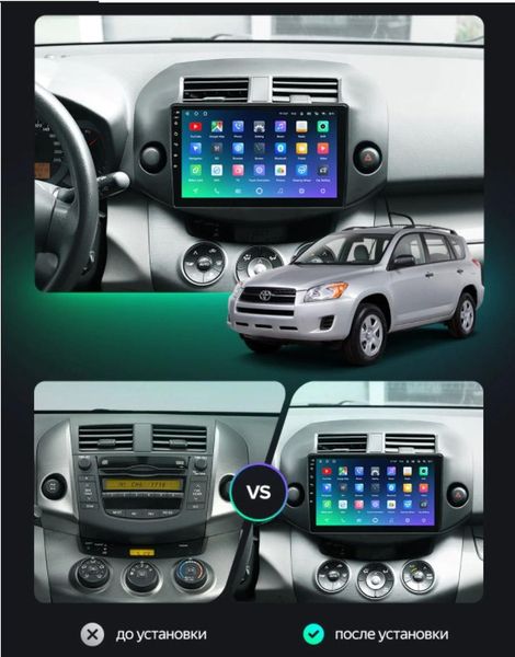 Штатная Магнитола Toyota Rav4 2006-2013 на Android Модель ТС10-8octaTop-4G-DSP-CarPlay М-ТР4-10-ТС-4/32 фото