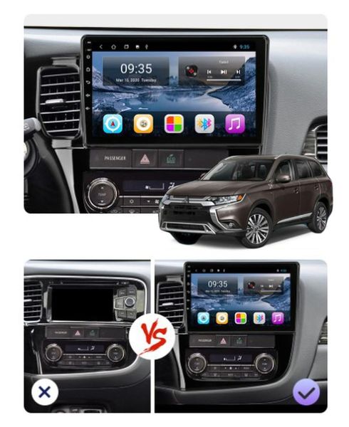 Штатна Магнітола Mitsubishi Outlander 3 2012-2018 на Android Модель JAC-3GWiFi М-МА3-10-3Ж-1/32 фото