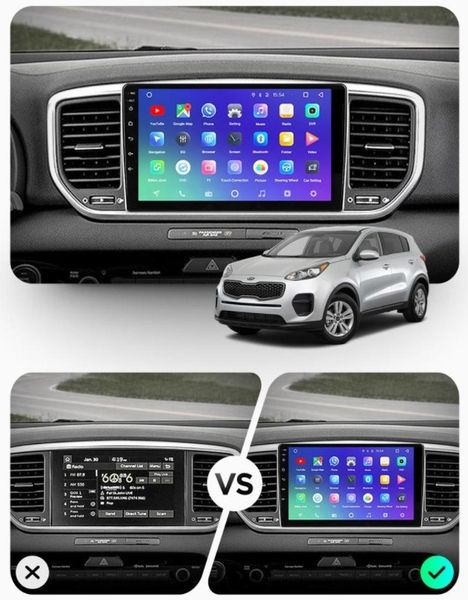 Штатная Магнитола KIA Sportage 2018-2020 на Android Модель XYAuto-5760-8octa-4G-DSP-CarPlay М-КС8-9-8я4жДСП-2/32 фото