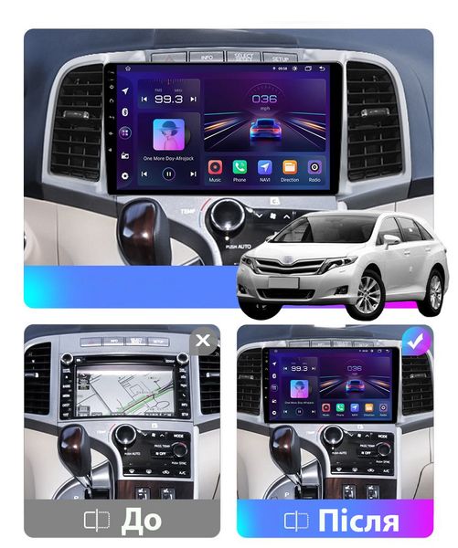 Штатная Магнитола Toyota Venza 2008-2016 на Android Модель ТС10-8octaTop-4G-DSP-CarPlay М-ТВЗ-9-ТС-4/32 фото