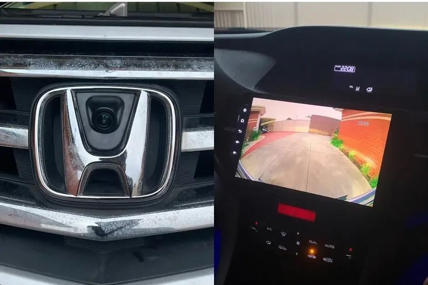 Штатная камера переднего обзора в логотип Honda Accord CV1/CV2/CV3 (2018&ndash;2020), CVBS, 170&deg;, IP67 КПВ-0957-00 фото