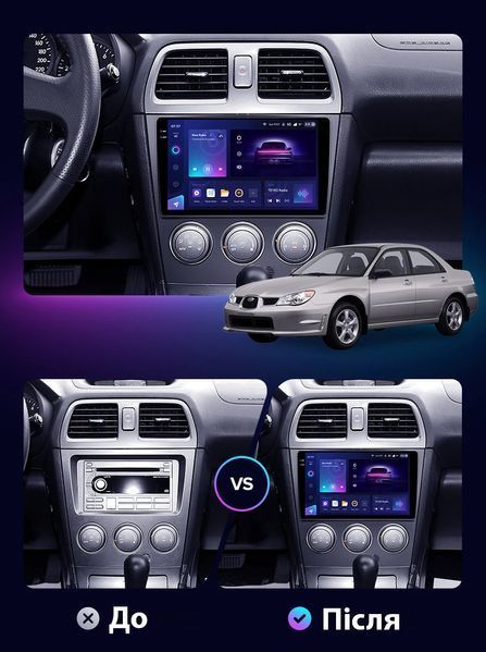 Штатна Магнітола Subaru Impreza 2003-2006 на Android Модель XyAuto-3GWiFi+Carplay 2/32 Гб М-СуИм-9-В2 фото