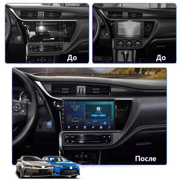 Штатна Магнітола Toyota Corolla/Auris 2017-2018 на Android Модель XYAuto-5760-8octa-4G-DSP-CarPlay М-Ткр1-10-8я4жДСП-2/32 фото