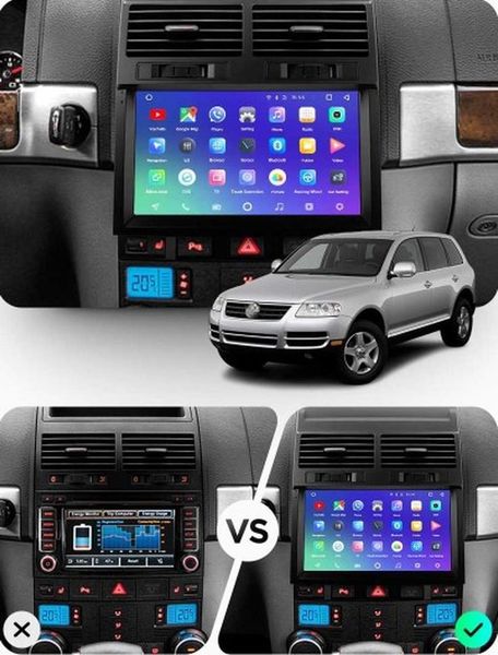 Штатна Магнітола VW Touareg 2002-2010 на Android Модель JAC-3GWiFi М-ФТРГ-9-3Ж-1/32 фото