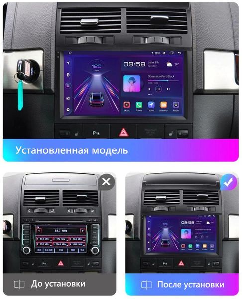 Штатна Магнітола VW Touareg 2002-2010 на Android Модель JAC-3GWiFi М-ФТРГ-9-3Ж-1/32 фото