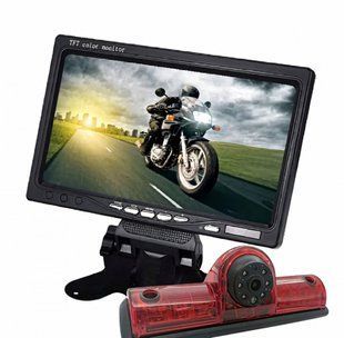 Комплект камери заднього виду CVBS/AHD 1080P + IPS монітор 7" 1024&times;600 для Nissan NV1500, NV2500, NV3500 КЗВ-207-10 фото