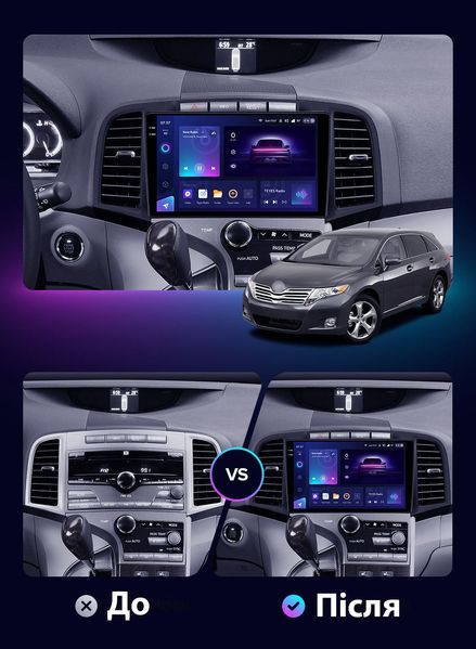 Штатная Магнитола Toyota Venza 2008-2016 на Android Модель XYAuto-5760-8octa-4G-DSP-CarPlay М-ТВЗ-9-8я4жДСП-2/32 фото