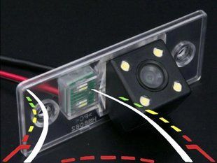 Штатная камера заднего обзора Skoda Fabia I-II 1999-2013, Octavia RS, Yeti 2009-2013 CVBS turning lines КЗШ-1302-1 фото