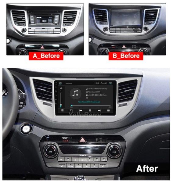 Штатна Магнітола Hyundai Tucson 2015-2017 на Android Модель XYAuto-5760-8octa-4G-DSP-CarPlay М-ХТн-9-8я4жДСП-2/32 фото