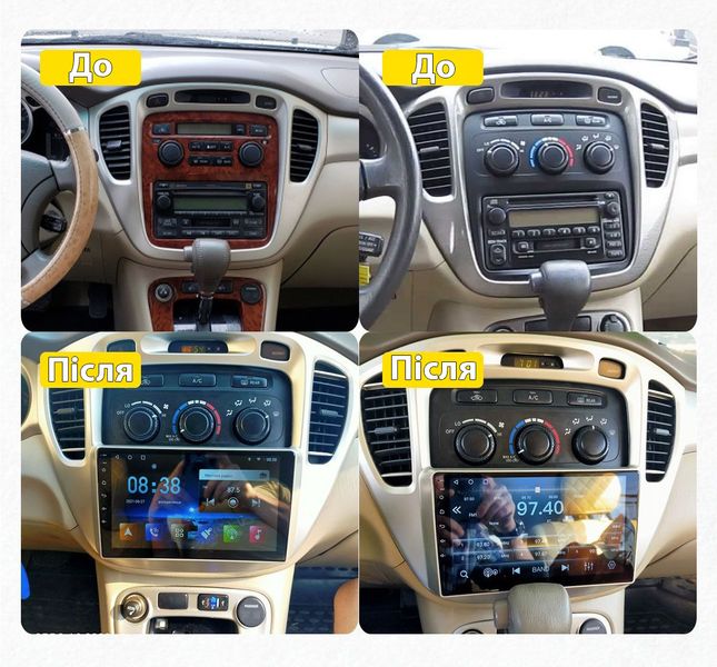 Штатна Магнітола Toyota Highlander 2001-2007 на Android Модель JAC-3GWiFi М-ТХ1-10-3Ж-1/32 фото