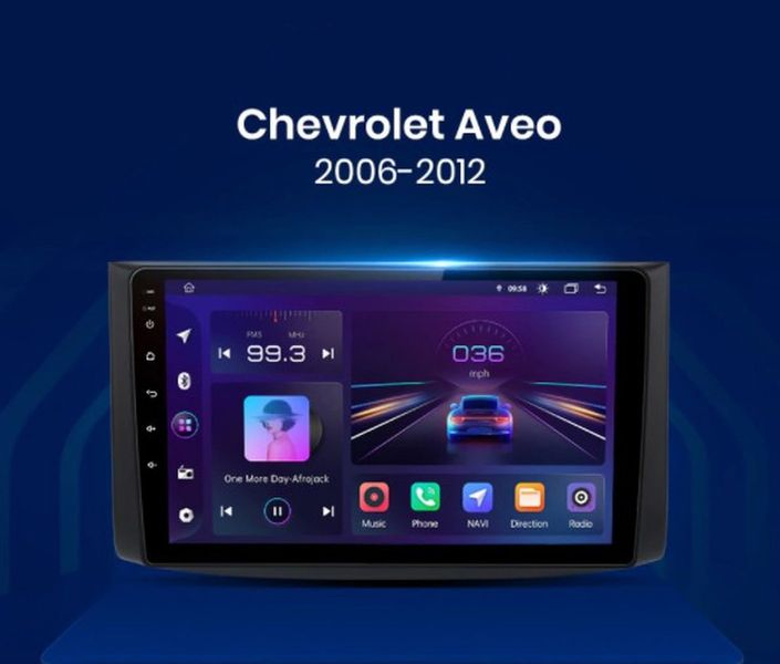 Штатная Магнитола Chevrolet Aveo 2006-2012 на Android Модель ТС10-8octaTop-4G-DSP-CarPlay М-ША-9-ТС-4/32 фото