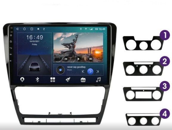 Штатная Магнитола Skoda Octavia 2007-2014 на Android Модель XYAuto-7212-8octa-CarPlay М-ШОс-10-М3 фото