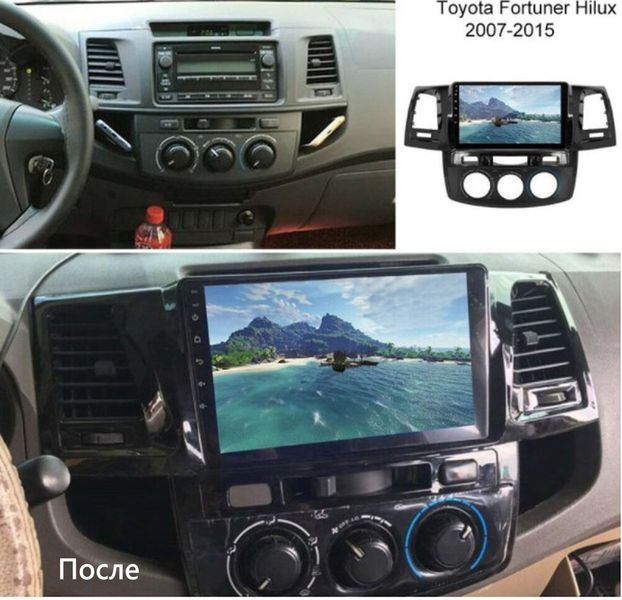 Штатная Магнитола Toyota Fortuner 1 Hilux 1 2008-2014 на Android Модель JAC-3GWiFi М-ТФ1-9-3Ж-1/32 фото