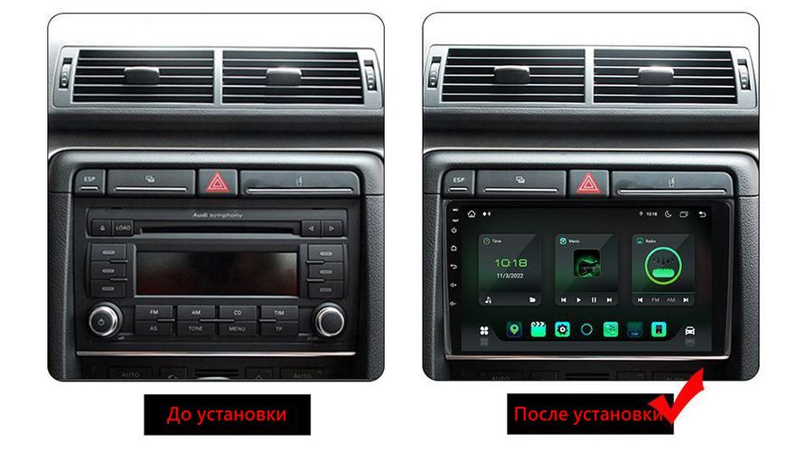 Штатна Магнітола Audi A4 2002-2008 на Android Модель JAC-3GWiFi М-АА4-9-3Ж-1/32 фото