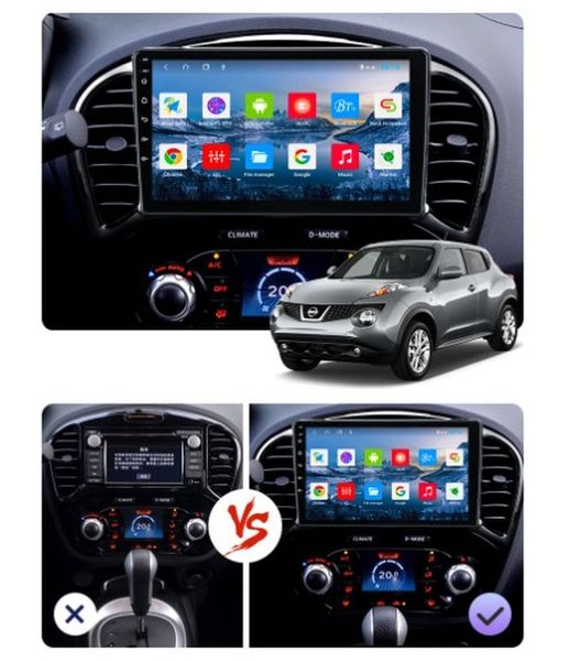 Штатная Магнитола Nissan Juke 2010-2014 на Android Модель JAC-3GWiFi М-НЖ-9-3Ж-1/32 фото