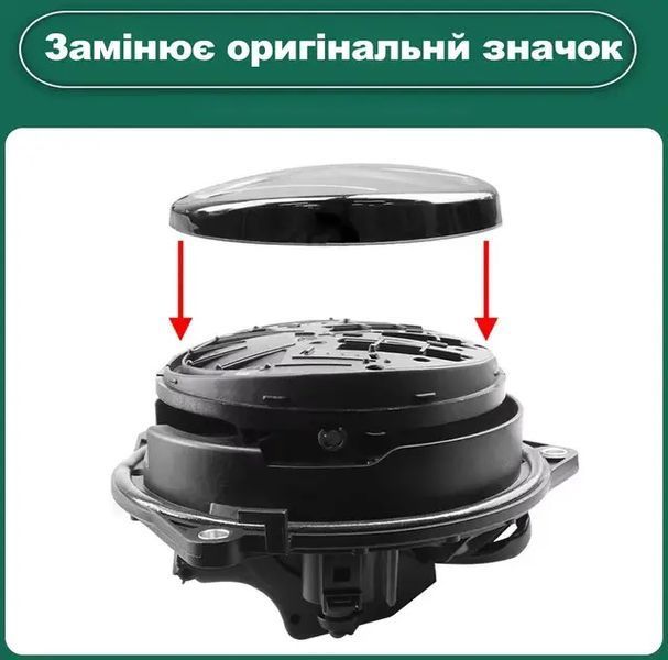 Камера заднего вида в эмблему Volkswagen Golf 6, Passat B6, B7, B8, Variant, CC, Arteon, Lamando, Beetle, T-Roc, Eos, Polo&mdash; CVBS/RGB, Fish Eye 160&deg;, для RNS 315 КЗР-0602-03 фото