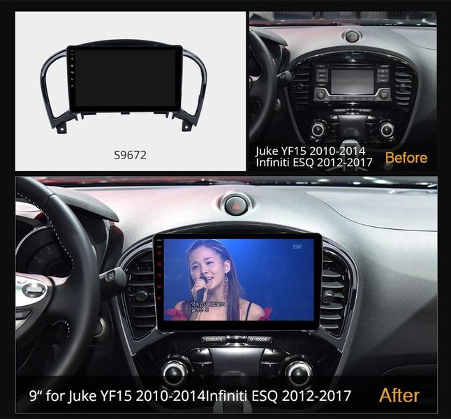 Штатная Магнитола Nissan Juke 2010-2014 на Android Модель JAC-3GWiFi М-НЖ-9-3Ж-1/32 фото