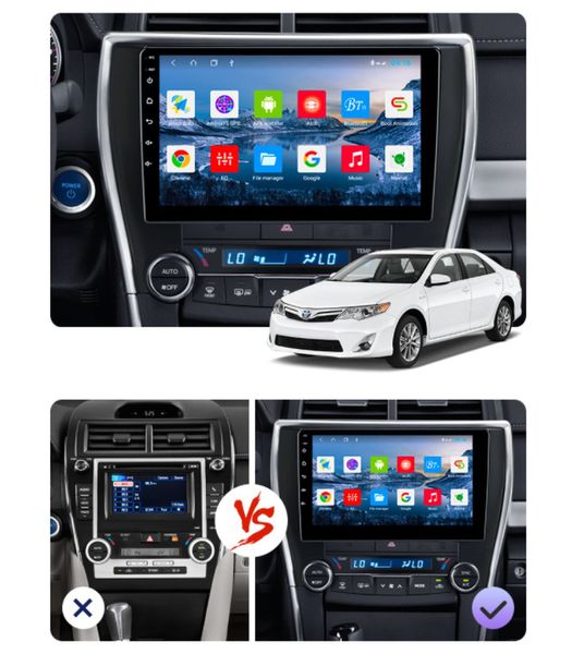 Штатна Магнітола Toyota Camry 55 з США 2014-2017 на Android Модель ТС10-8octaTop-4G-DSP-CarPlay М-ТК55-10-ТС-4/32 фото