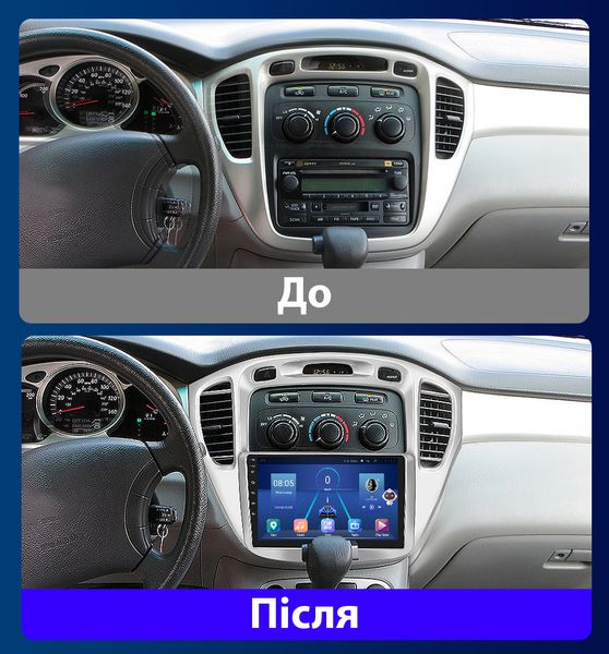 Штатная Магнитола Toyota Highlander 2001-2007 на Android Модель ТС10-8octaTop-4G-DSP-CarPlay М-ТХ1-10-ТС-4/32 фото