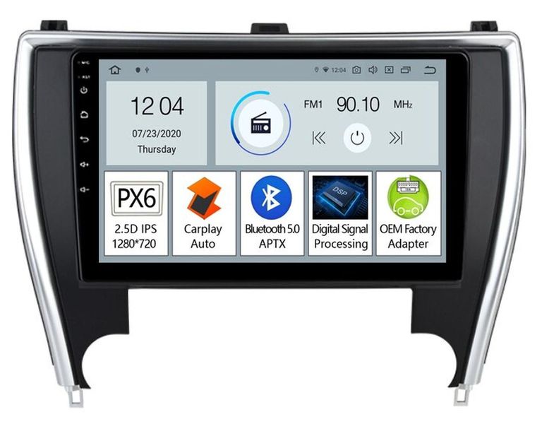 Штатна Магнітола Toyota Camry 55 з США 2014-2017 на Android Модель ТС10-8octaTop-4G-DSP-CarPlay М-ТК55-10-ТС-4/32 фото