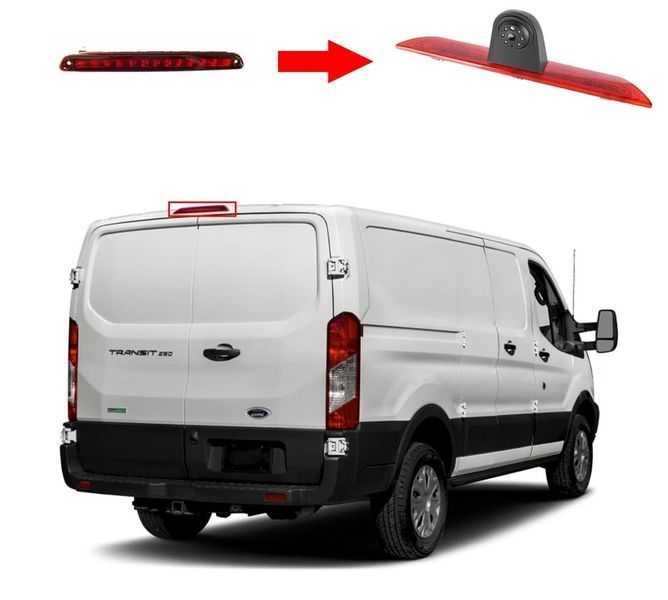 Камера заднього огляду на дах для Ford Transit 2015&ndash;2020 &mdash; AHD 1080P/CVBS 720Р, 170&deg;, нічне бачення, IP67 КЗВ-532 фото
