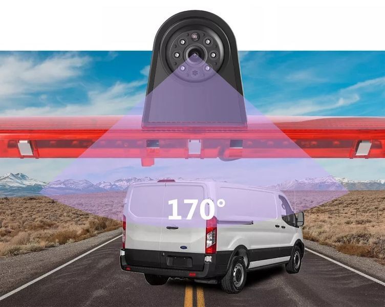 Камера заднього огляду на дах для Ford Transit 2015&ndash;2020 &mdash; AHD 1080P/CVBS 720Р, 170&deg;, нічне бачення, IP67 КЗВ-532 фото