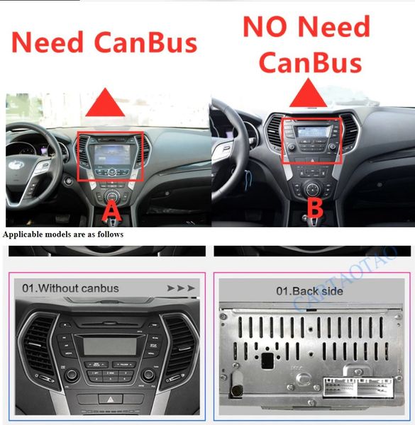 Штатна Магнітола Hyundai IX45 and SantaFe 2013-2015 на Android Модель JAC-3GWiFi+Carplay 2/32 Гб М-Х45-9-3Ж-2/32 фото