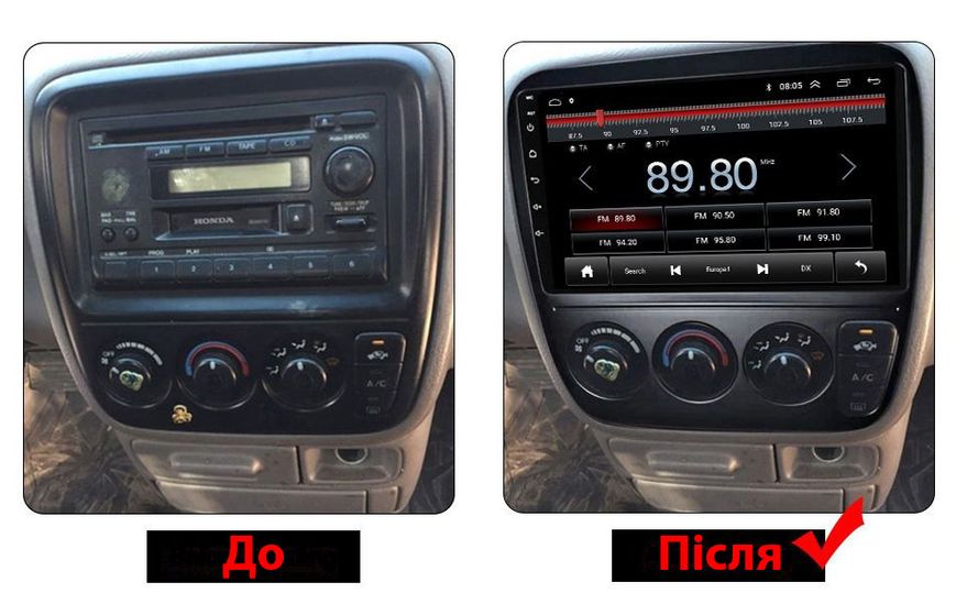 Штатная Магнитола Honda CRV 1997-2004 на Android Модель JAC-3GWiFi М-ХСрв2-9-3Ж-1/32 фото