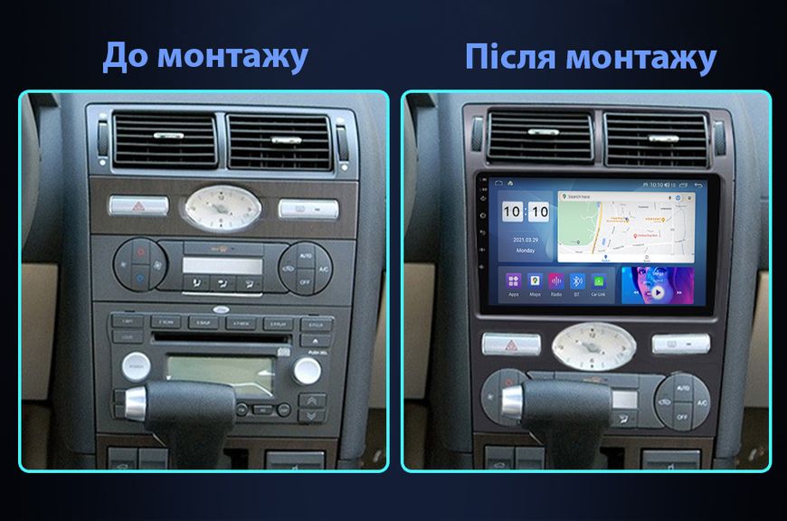 Штатная Магнитола Ford Mondeo 2002-2007 на Android Модель JAC-3GWiFi+Carplay 2/32 Гб М-ФМ2-9-3Ж-2/32 фото