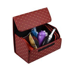 Органайзер складаний для багажника авто 40.5*30*29 см, Бордовий АОБ-301-52 фото