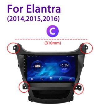 Штатна Магнітола Hyundai Elantra 2011-2015 на Android Модель JAC-3GWiFi М-ХЕЛн-9-3Ж-1/32 фото