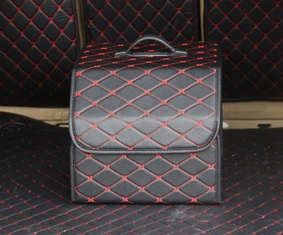 Органайзер складаний для багажника авто Чорний з білим, 31*30*29 см АОБ-301-21 фото