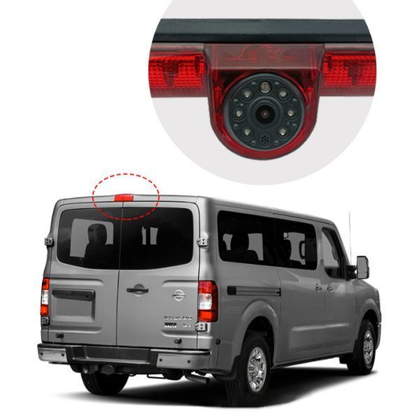 Камера заднього виду в стоп-сигнал для Nissan NV1500/NV2500/NV3500 &mdash; AHD 1080P/CVBS, 170&deg;, нічне бачення, IP68 КЗВ-207-04 фото