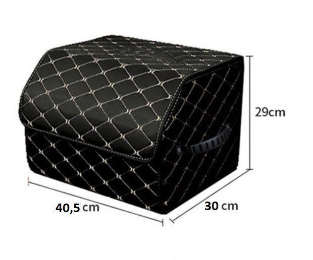 Органайзер складной для багажника авто 40.5*30*29 см, Бордовый АОБ-301-52 фото