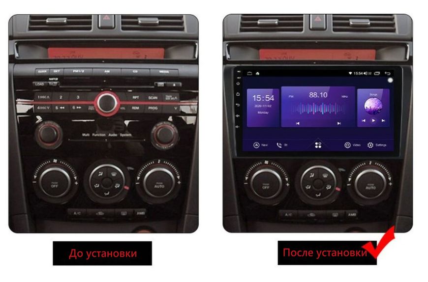 Штатная Магнитола Mazda 3 2004-2009 на Android Модель XYAuto-7212-8octa-CarPlay М-М3ст-9-8я-2/32 фото