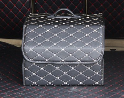 Органайзер складаний для багажника авто Чорний з білим, 40.5*30*29 см АОБ-301-12 фото