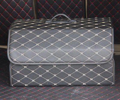Органайзер складаний для багажника авто Чорний з білим, 54*32*30 см АОБ-301-13 фото
