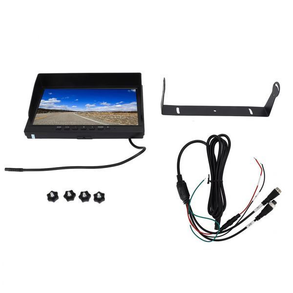 Паркувальна система для транспорту: 10&Prime; IPS 1024&times;600 + 4 AHD-камери 1080P, 170&deg;, запис на microSD, кабелі 4-pin 5 м+10 м М3-301-25 фото