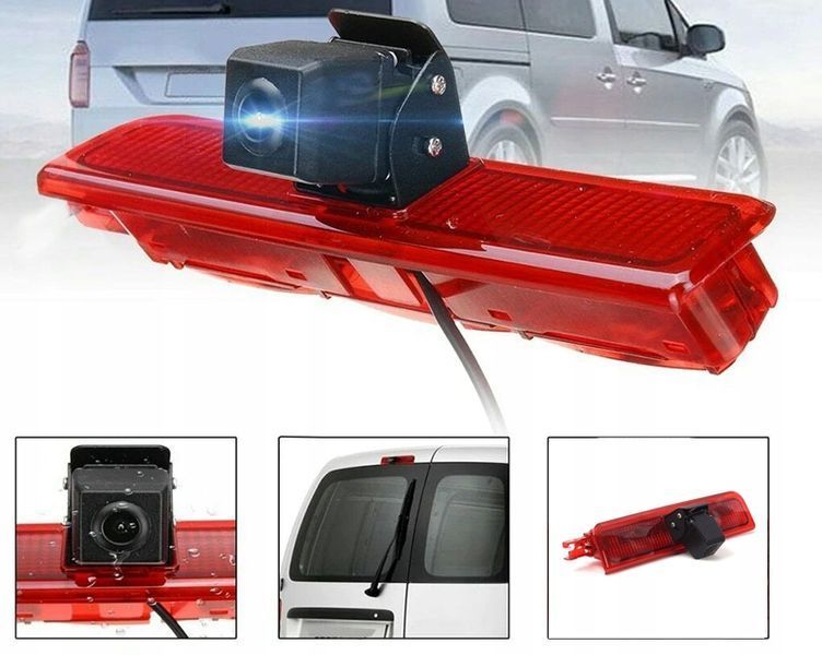 Камера заднего вида в стоп-сигнале Volkswagen Caddy RV - CCD, CVBS 720&times;480, 120&deg;, IP68 КЗВ-561-00 фото
