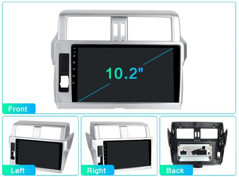 Штатная Магнитола Toyota Prado 2013-2018 на Android Модель XYAuto-5760-8octa-4G-DSP-CarPlay М-ТПра-10-8я4жДСП-2/32 фото