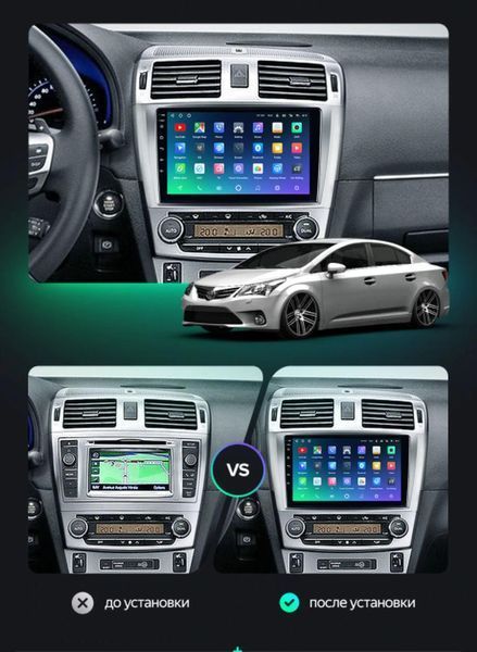 Штатна Магнітола Toyota Avensis 2009-2013 на Android Модель XYAuto-7212-8octa-CarPlay М-ТАВ-9-М3 фото