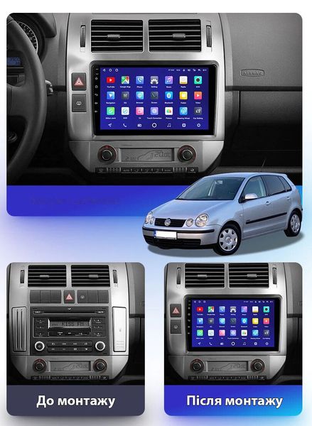 Штатная Магнитола Volkswagen Polo 2004-2010 на Android Модель JAC-3GWiFi М-ФПл2-9-3Ж-1/32 фото